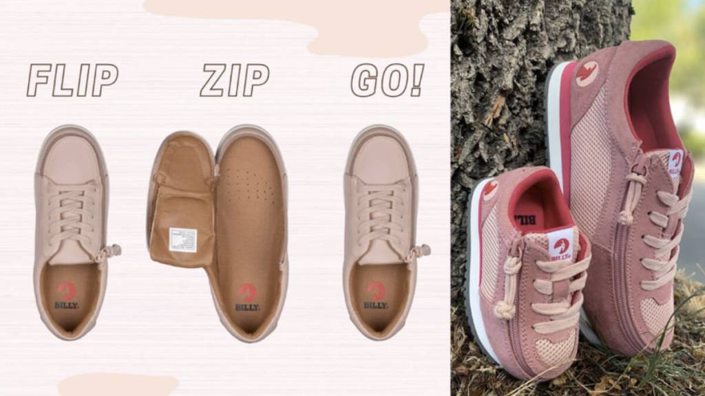 Adaptive zipper closure design for both kids and adults.