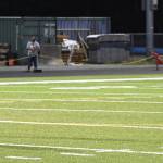 North Kitsap nailed a 45-yard field goal to take a 10-7 lead at halftime against Mount Tahoma.