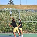 Ethan Gillespie and Mason Chmielewski won their doubles match 6-1, 6-1.
