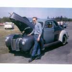 Barker with one of his 1940 Ford Coupe cars. Courtesy Photos