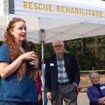 Dr. Jen Stonequist talks about the new facility at a ground-breaking. Courtesy Photo