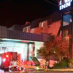 Firefighters battle the blaze at the Midway Inn in Bremerton. Courtesy Photos