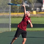 Jack Butler fought hard for three sets before medically forfeiting.