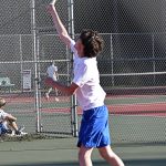Jonathan Mourich won the first singles match in two sets to give Olympic a team point.