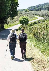 Tolliver and Taylor hiking in Italy. Courtesy Photos