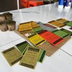 Packets of native plant seeds.