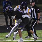 Viking Logan Sloman scored two touchdowns and earned an interception against Bainbridge.