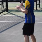 Bremertons Steven M battled hard against Spartans Brogan Rice.