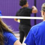 North Kitsaps volleyball players wore bowties to show who they represented in the fundraiser. Nicholas Zeller-Singh/Kitsap News Group Photos
