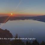This view of picturesque Crater Lake can only be seen from the trail.