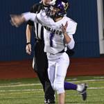 Cole Edwards led North Kitsaps offense to 42 points over the Olympic Trojans. Nicholas Zeller-Singh/Kitsap News Group Photos