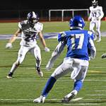 Devin Slater looks to spark up a big play against North Kitsaps defense.