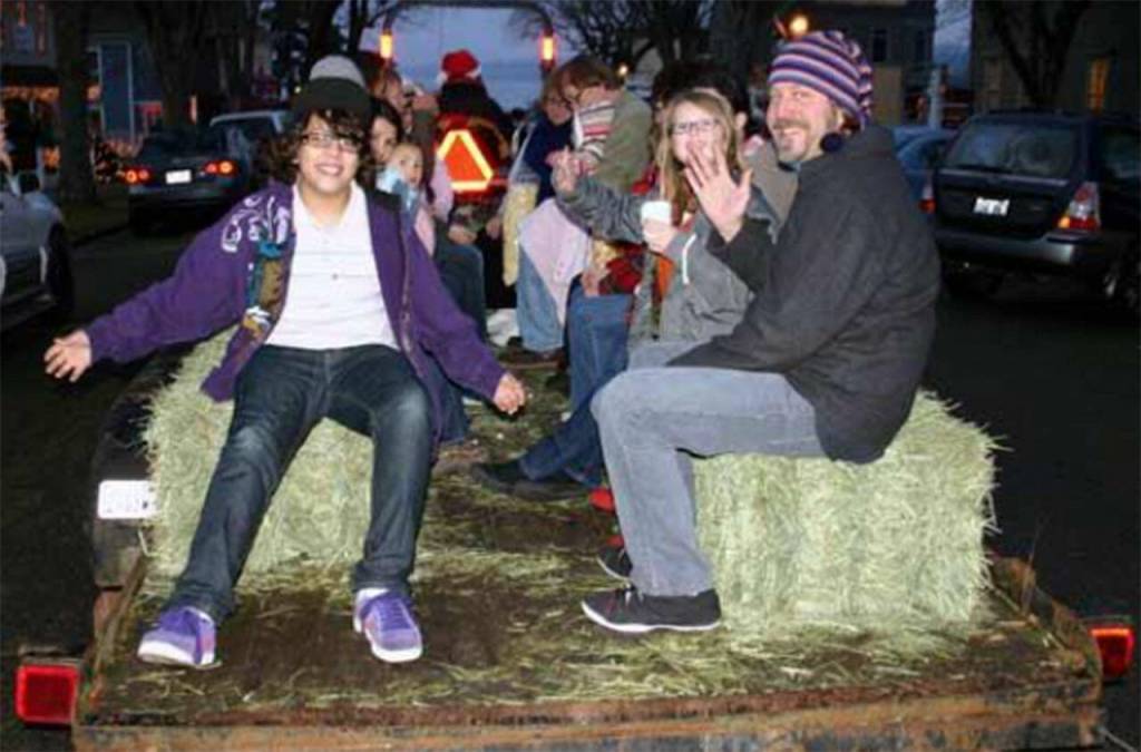 Horse-drawn hay rides are always popular at Port Gambles Country Christmas.