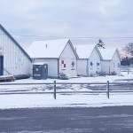 Snow plows cleared the roads in Hansville.