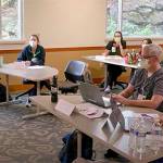 Kira White talks to one of the cohorts.