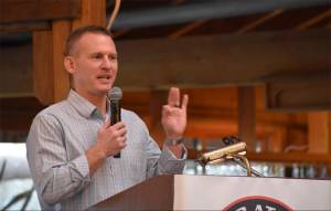 Nicholas Zeller-Singh/Kitsap News Group
Chad Nass speaks at the Kitsap Hall of Fame induction ceremony.