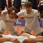 North Kitsap gets pumped up for its final regular season game against North Mason.