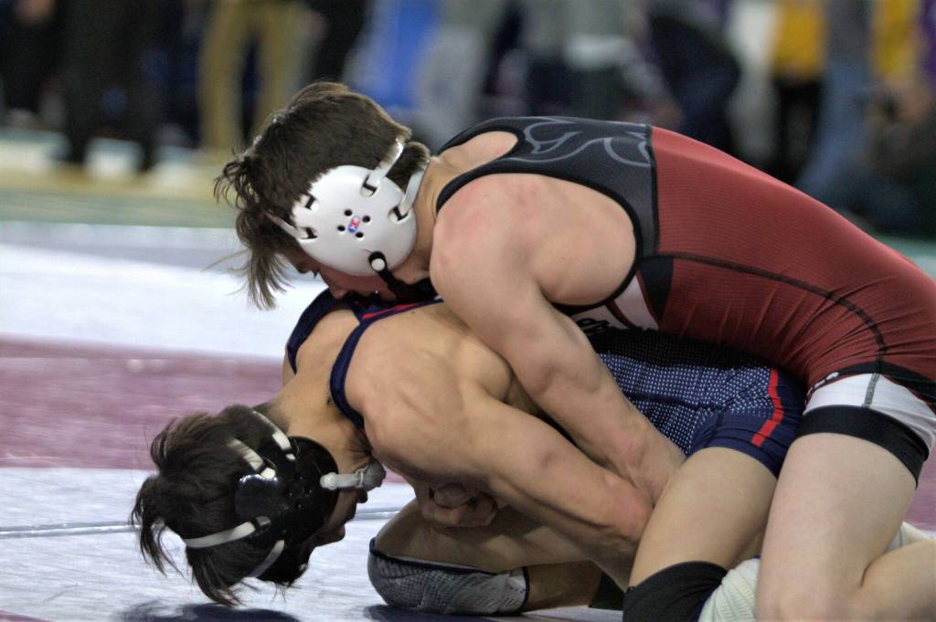 Logan Allinson finished eighth in the 4A 126 pounds.