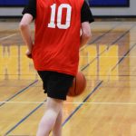 Kingstons Cash Hubbard drives the ball down the court.