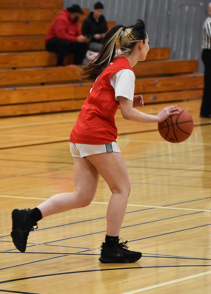 Viking Jade Sunnenberg runs the point for her team.