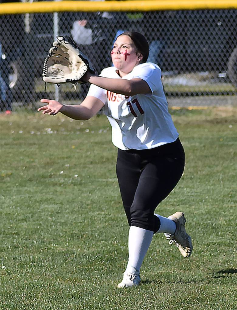 Jayla Moon picks up a few RBIs in the game against Central Kitsap.