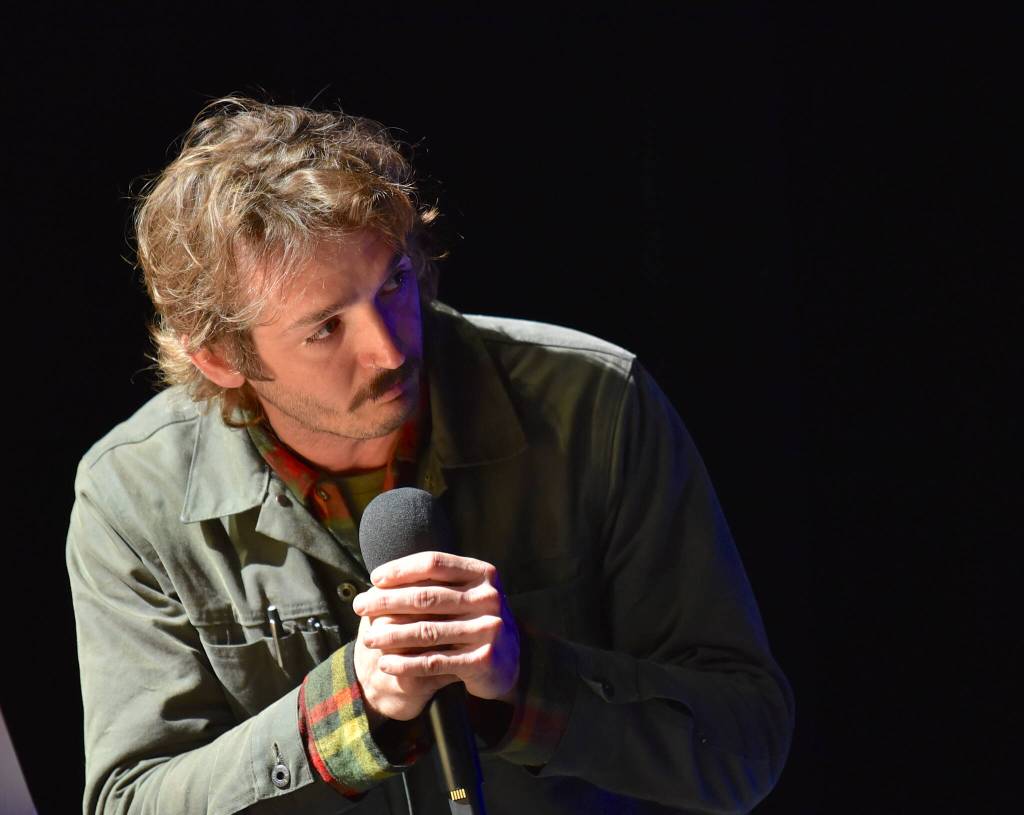 Community member Lee Wyant tell the school board about how being locked in a school resource room closet 20 years ago has affected his life.