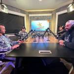 Timberwolf Remodel by Design staff members sit in the studio where The Tradesman Podcast USA is recorded. Timberwolf Remodel by Design courtesy photos