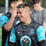 Elisha Meyer/Kitsap News Group photos
Armando Valdez tries on one of the POFC jerseys prior to a team practice at Central Kitsap High School.
