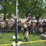 The strong-man competition during Viking Fest in 2019. File photos