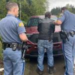 State troopers make an arrest. WSP courtesy photo