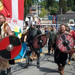 Vikings make their way through the Viking Fest parade May 20. Tyler Shuey/Kitsap News Group Photos