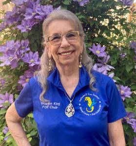 Fathoms O Fun chair Sharron King is ready for work as the 2023 Concerts by the Bay series begins. Elisha Meyer/Kitsap News Group