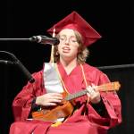 Graduate Elisabeth Nucci performs, "Who Could Ask For More," bringing a fair share of people to tears.
