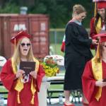 Tyler Shuey/Kitsap News Group
Happy graduates walk off the stage with diplomas in hand.