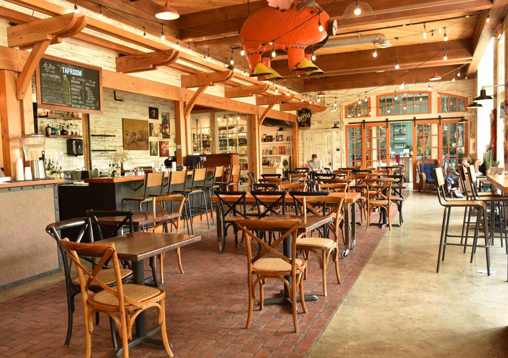 Inside the Marketplace in Pleasant Beach.