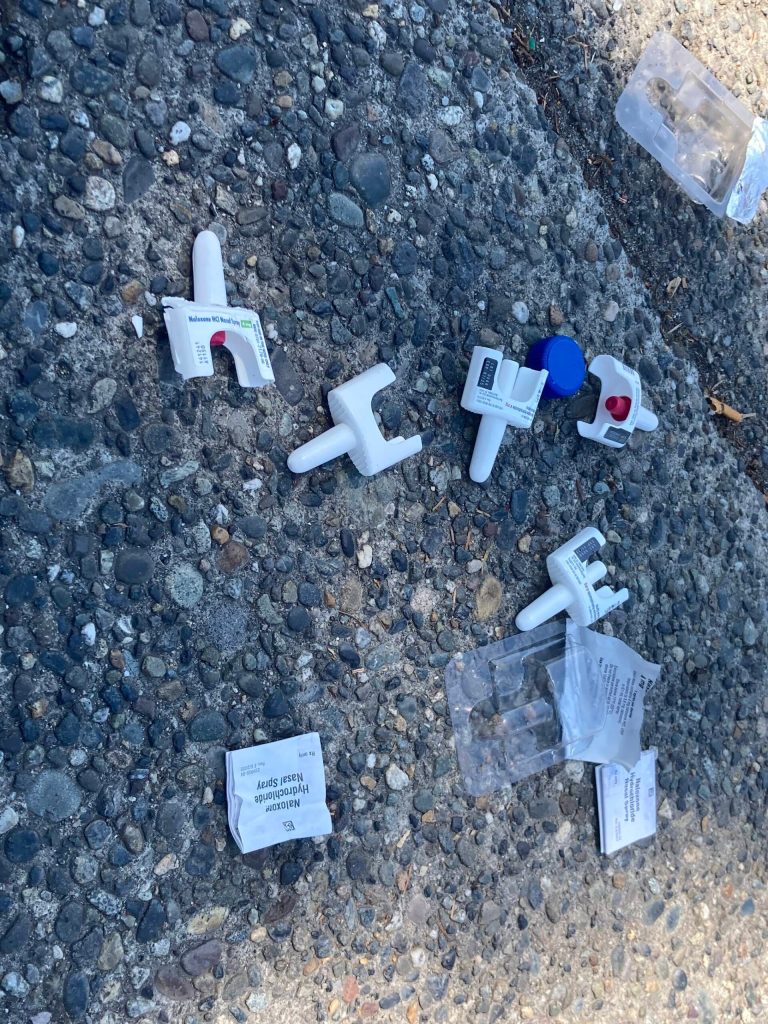 Officials say six or more Narcan treatments were used to save the life of a homeless man in the encampment.
