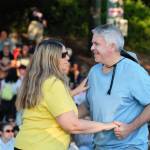 A couple takes to a dance during a musical performance at the Marina Park at Port Orchard. Elisha Meyer/Kitsap News Group Photos
