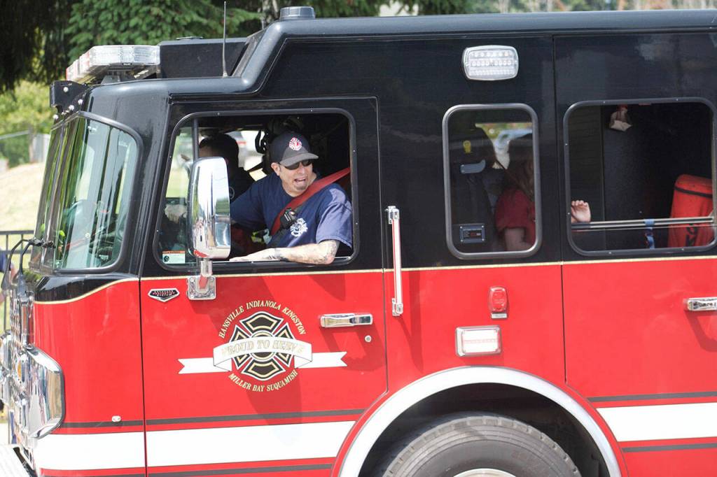 North Kitsap Fire & Rescue always receives much applause at the Kingston 4th of July parade.