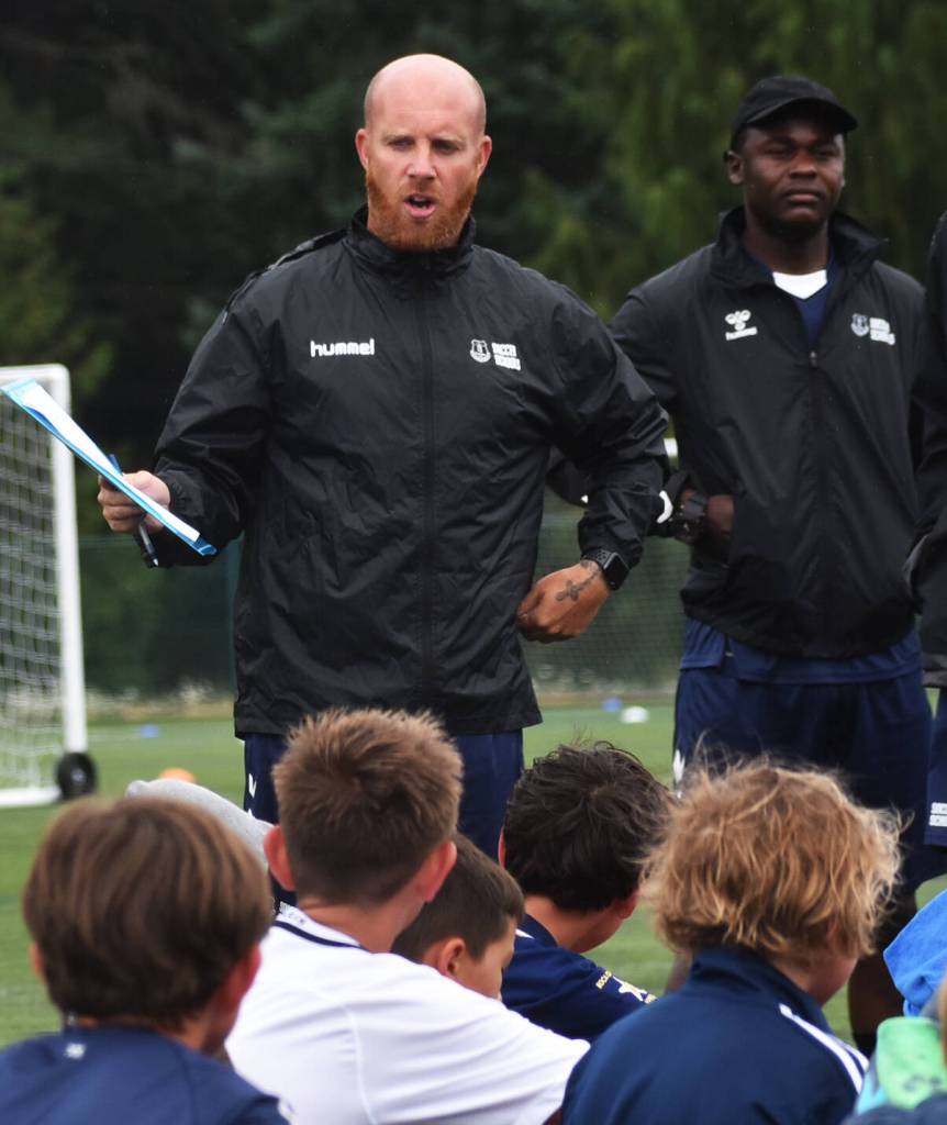 Mark Thompson discusses the kids will learn new tactics and skills from the Everton camp.