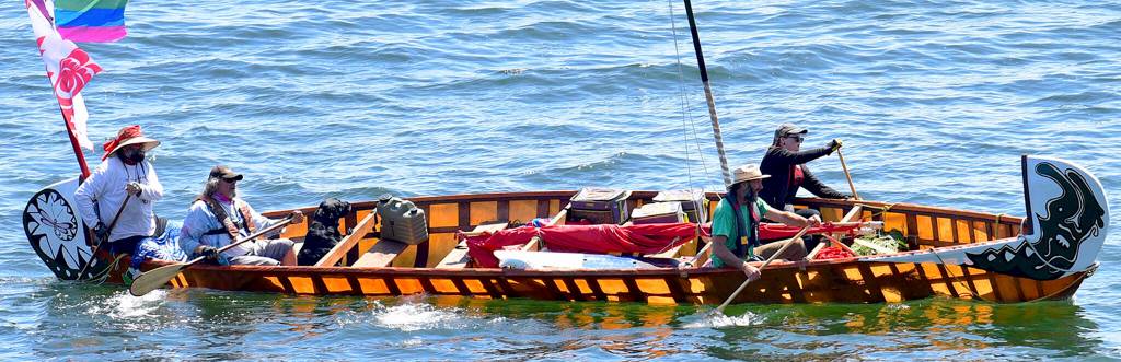 The 'Namu' and crew arrive from East Vancouver Island.