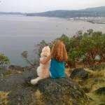 Susan with her dog Mistyrose before she passed away.