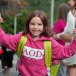 Elisha Meyer/Kitsap News Group Photos
Jordan, a second grader who goes by Reese, nails a double high-five while walking through the Tunnel of Hope.