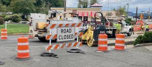 Elisha Meyer/Kitsap News Group
Construction continues on the new roundabout at the Bay Street and Bethel Avenue intersection.