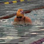 Nicholas Zeller-Singh/Kitsap News Group Photos
Viking Ashley Husmoe places second in the 100-yard freestyle and 100-yard backstroke.