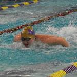Viking Izzy Cera competes in the 200-yard medley and 200-yard freestyle relay.