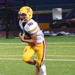 Kingstons Dewaun Swan returns the kickoff.