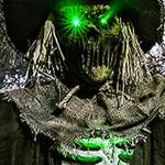 This scarecrow skeleton doesnt just scare away birds.