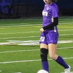 NKs Marissa Emmons clears the ball up the field.