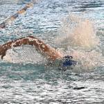 Bremertons Gabbie Patti wins the 50-yard freestyle at state in 2A.