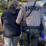 KCSO courtesy photos
The woman suspected of multiple residential burglaries and post office break-ins is brought into custody.